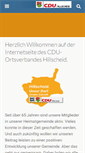 Mobile Screenshot of cdu-hillscheid.de